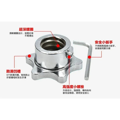 Upgrade Upgrade Barbell Combination Set Gym Household 15 / 30 / 20kg Fitness Free Weight Replace All Steel Electroplated Dumbbel