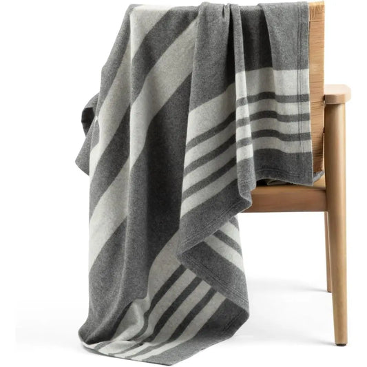 100% Pure Cashmere Throw Blanket for Couch, Sofa, & Bed, Ultra Soft Woven & Brushed Cashmere Blanket Throw, Large Full Size 74”x