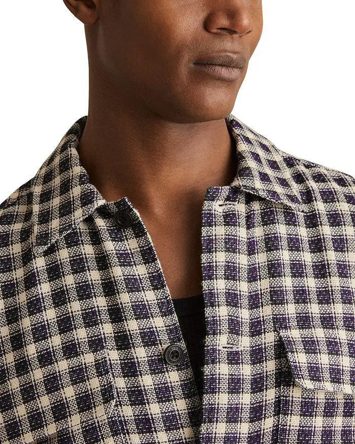 REISS | Regular Fit Textured Check Shirt