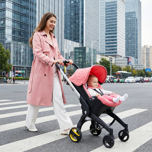 Bidirectional baby stroller, Foldable baby stroller, Suitable for 0-3 years old, Portable travel stroller