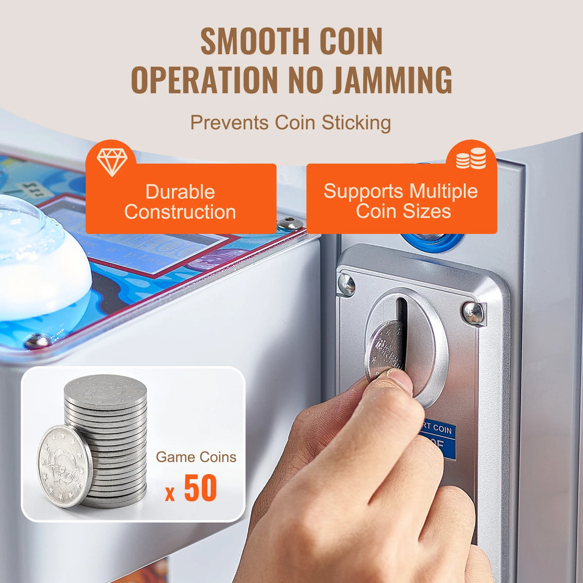 SucceBuy Claw Machine 0-3” Jaw Diameter 0-5” Jaw lifting Crane Prize Grabber Commercial Arcade Game Toys For Kids Boys &Girls