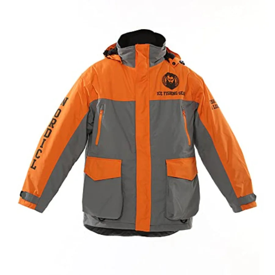 Aurora Series Ice Fishing Bibs with Floatation Insulated Waterproof Bibs for Ice Fishing and Snowmobiling in Size XLarge Ideal