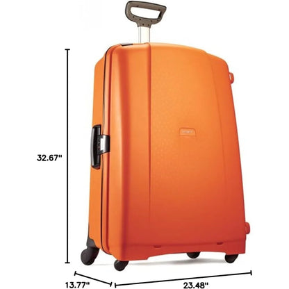 upright 31 inch travel bag in bright orange, one size