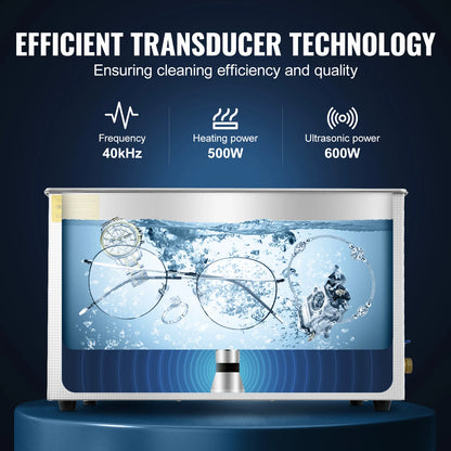 SIHAO 30L Ultrasonic Cleaner Machine Stainless Steel Ultrasonic Cleaning Machine Digital Heater Timer Jewelry Cleaning for Home