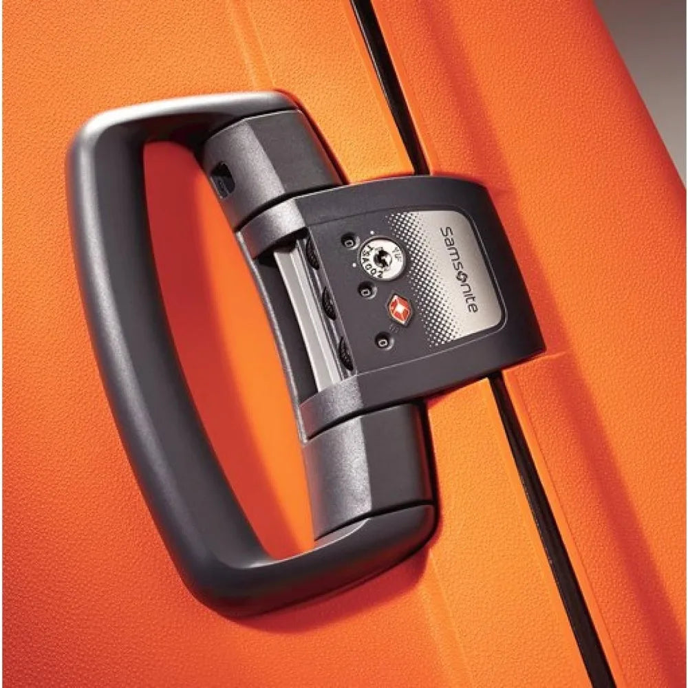 upright 31 inch travel bag in bright orange, one size