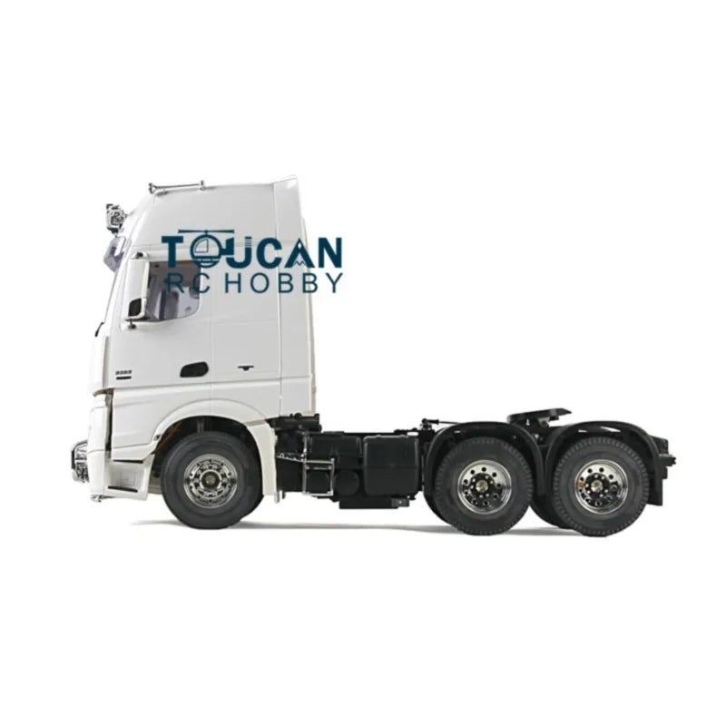 US Stock KIT RC 3Axles Highline Tractor Truck Motor Unpainted 1/14 Radio Control Cars Trailer Construction Vehicle DIY Model Toy