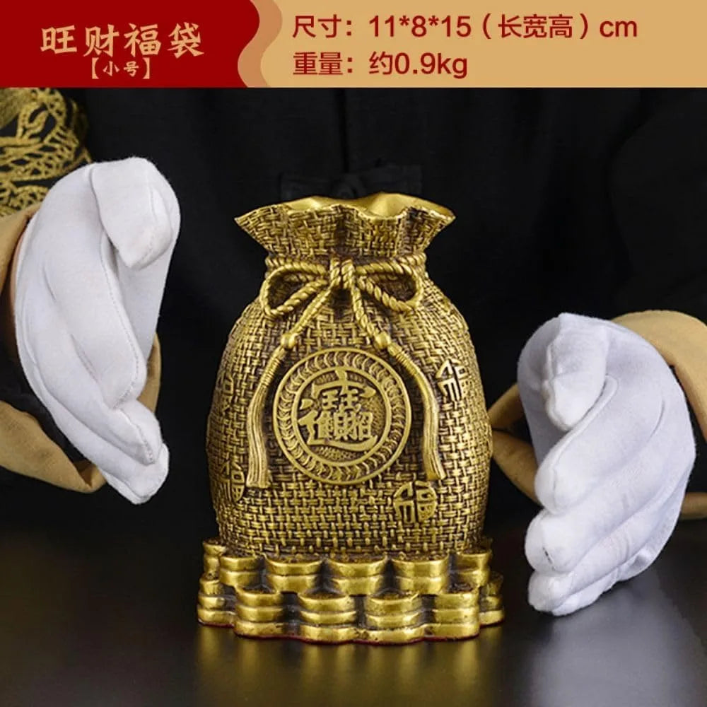 Copper Fortune Piggy Bank - A Practical Gift for Celebrations, Ideal for Storing Coins and Enhancing Home or Office Decor with W