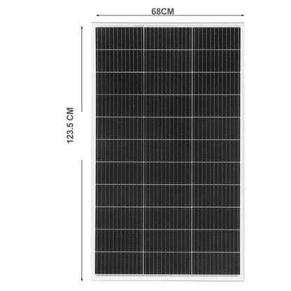 19.8V 200W Glass Rigid Solar Panel China 26.4V 200W 400W Monocrystalline Waterproof Solar Panels Charging 12V Camping/Home/RV CE
