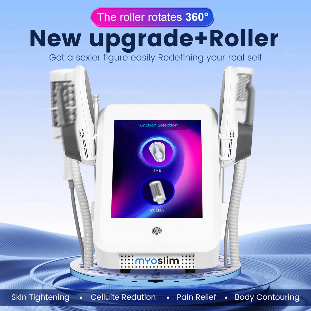 200HZ EMS Roller Slimming Cellulite Reduction Inner Ball Roller 360 Degree Infrared Vacuum Roller Massage Beauty Machine