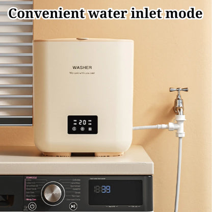 Fully Automatic Small Portable Washing Machine Time-saving Labor-saving Deep Cleaning Stable Operation Washer Home Appliances