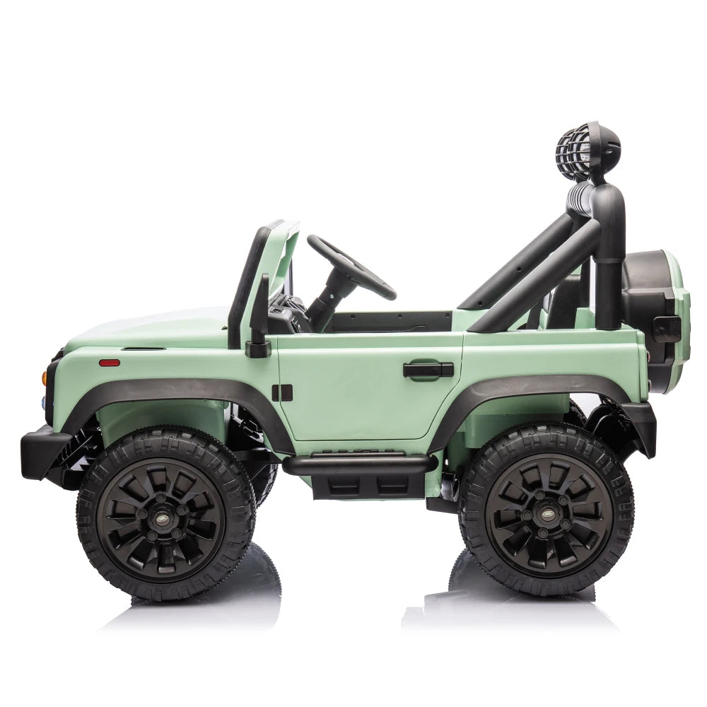 Licensed 2015 Land Rover Defender 90,24V Kids Ride On XXL Car W/Parents Control,2wd,Four-wheel suspension,Bluetooth,MP3,Music
