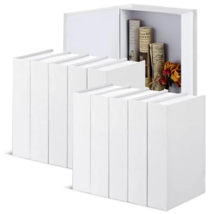 10 Pcs Faux Book Box Drative Books Modern Linen Fake Books Dr for Coffee Table DIY Crafts Storage Home Bookshelf Cafe Hotel Dra
