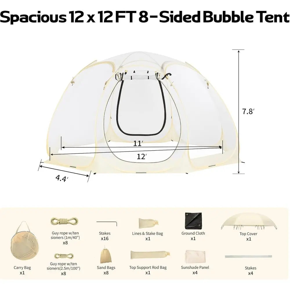 4-6 Person Bubble Igloo Tent for Outdoor Cold Weather