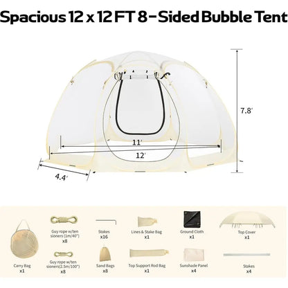 4-6 Person Bubble Igloo Tent for Outdoor Cold Weather