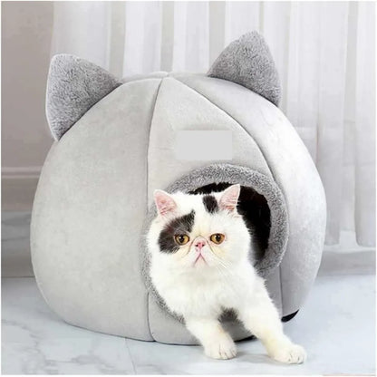 Extra Large Semi-Enclosed Warm and Cozy Pet Bed for Cats and Dogs with Non-Slip Surface and Thick Padding