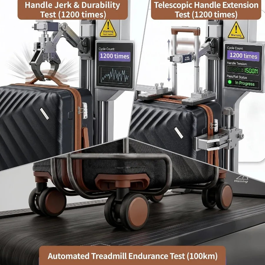 5-Piece Hard Shell Expandable Luggage Set, Airline Approved Carry-On