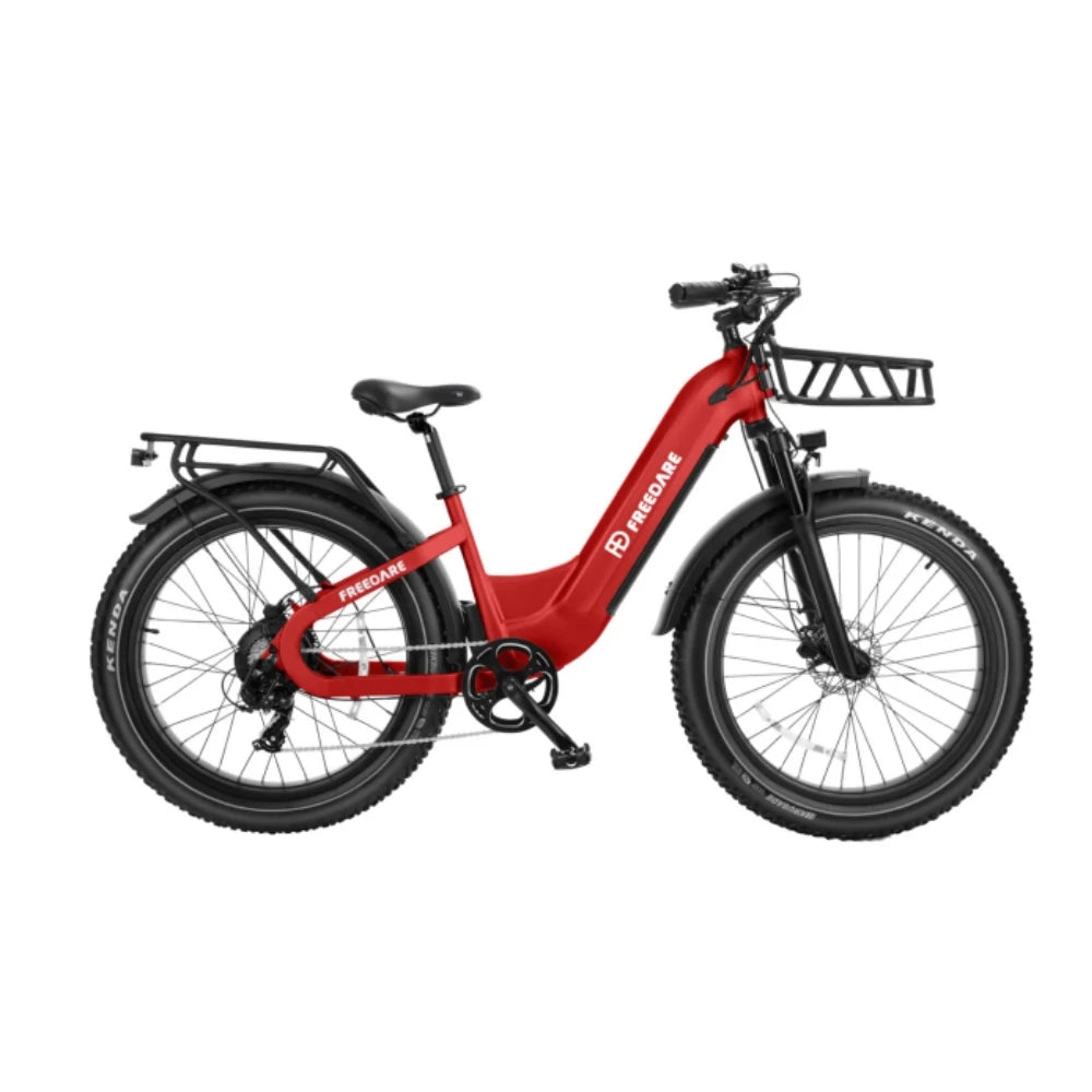 26''Fat Tire Ebike 1000W peak 48V 20Ah Removable Battery APP Control 90Mi Range GPS Tracking Electric Bike for Adults with UL/CE