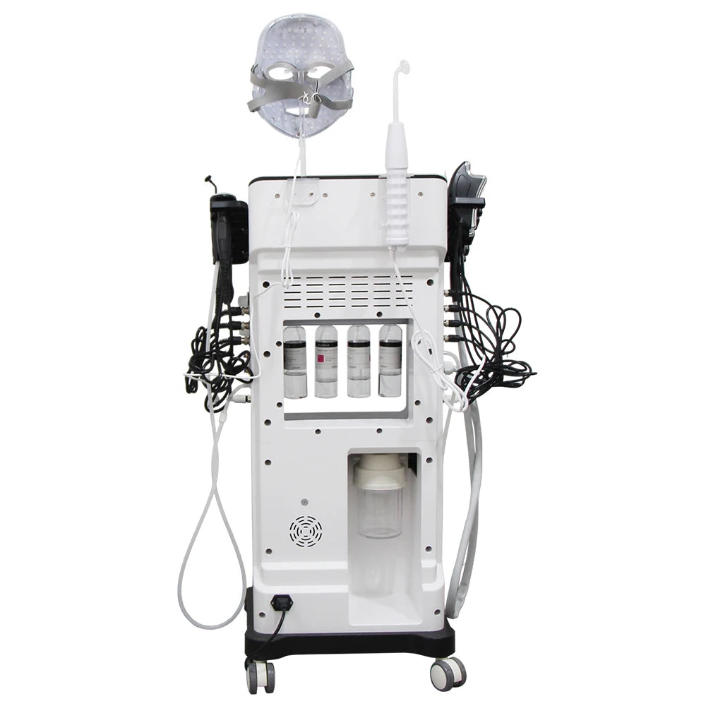 12-in-1 Women Beauty Equipment Bubble Oxyge Ultrasonic Scrubber Hydro Machine  Aqua Peeling Lift Skin Bubble Moisturizer Oxygen Machine