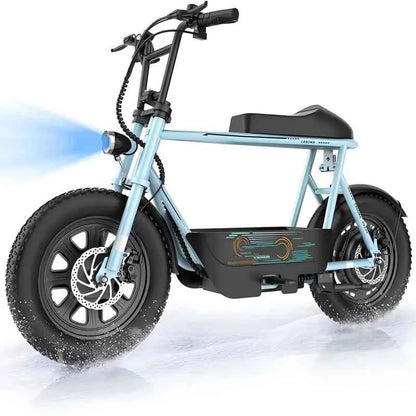 Peak 1200W Electric Scooter with Seat, 16 Inch Fat Tire Electric Scooter for Adults and Teens, E Scooter for Basket Commuting