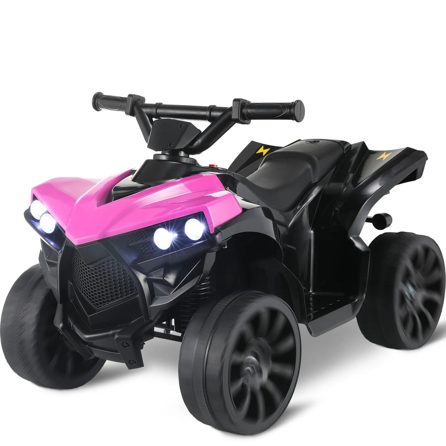 Kids Ride On ATV Electric Off-Road Quad Car 6V Battery Powered W/Music, Light