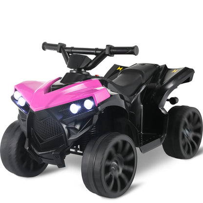 Kids Ride On ATV Electric Off-Road Quad Car 6V Battery Powered W/Music, Light