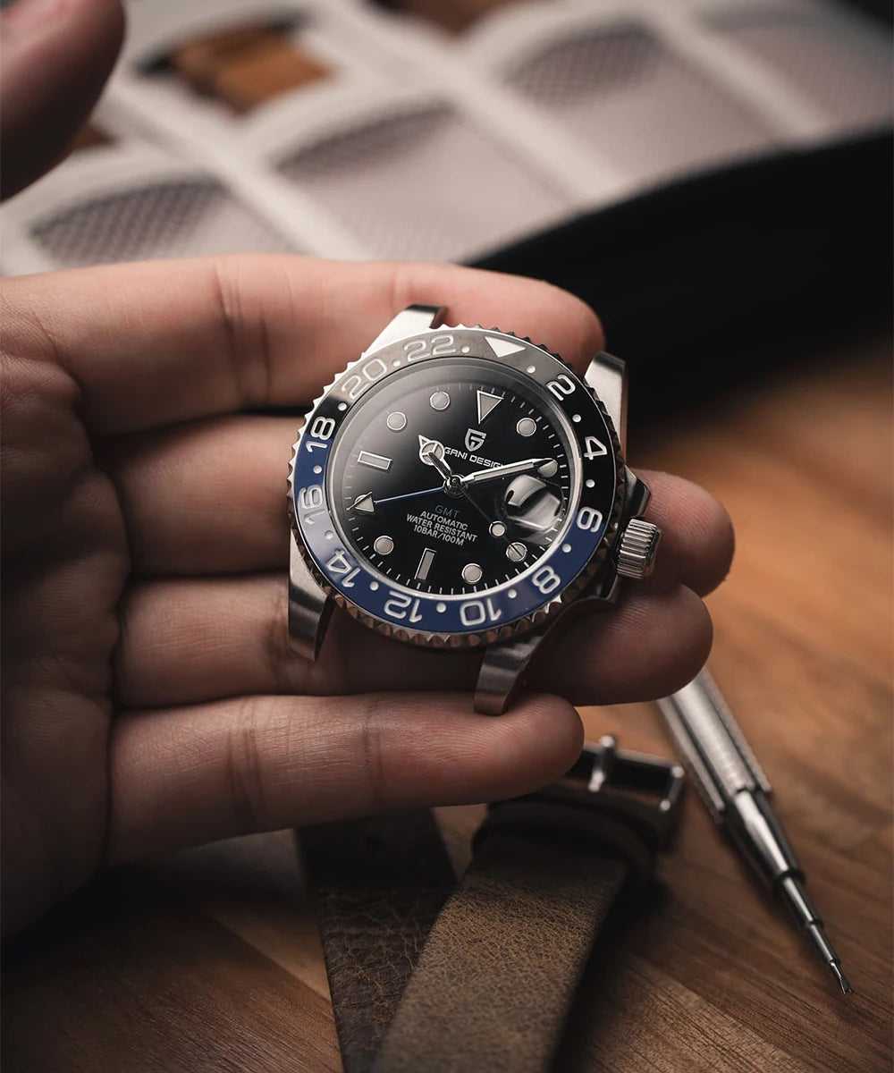 PAGANI DESIGN New V2 40MM GMT Men watch Mechanical Watches Luxury Automatic Watch Men Sapphire waterproof Wrist Watches for men