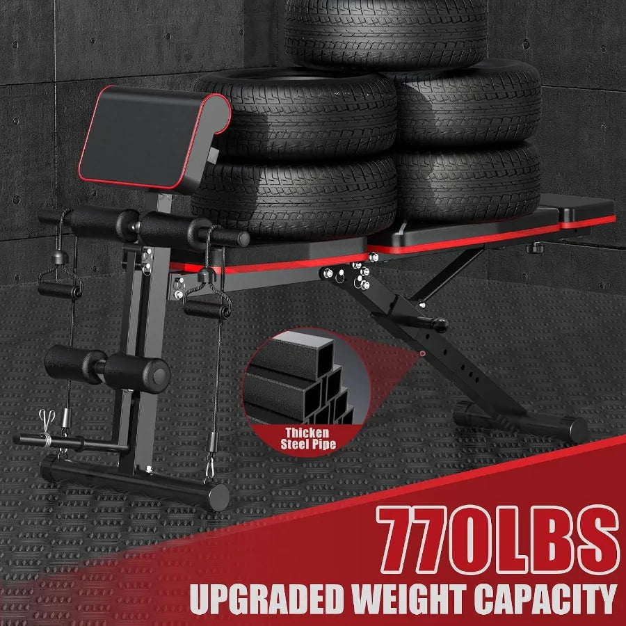 Adjustable Weight Bench - Workout Bench Press for Home Gym