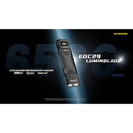 EDC296500 Lumen Every Day Carry Rechargeable Flashlight with EcoSensa USBC Charging Cable for Outdoor Adventures Emergency Prep