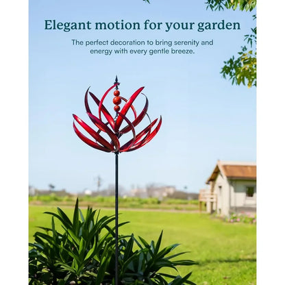 Yard Garden Wind Spinners - 91" Height Extra Large Wind Spinners Outdoor Metal Kinetic Wind Sculptures for Lawn Patio Garden De