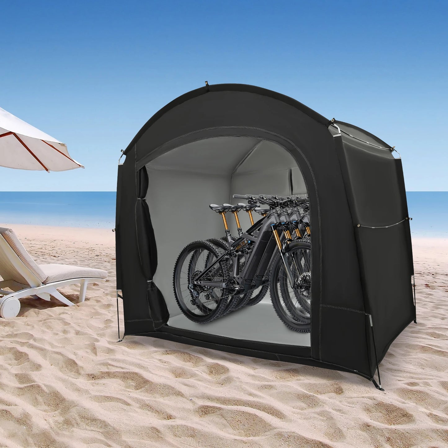 Bike Storage Tent, Travel Bike Storage Tent for 1-4 Bikes ,220x150x185cm Bike Storage Tent, Outdoor Bike Tent