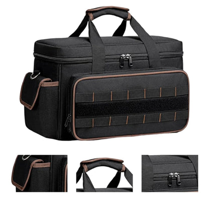 17 Inch Heavy Duty Tool Bags Waterproof Multi Pockets Tool Organizer Tool Pouch with Adjustable Shoulder Strap Large Tool Bag