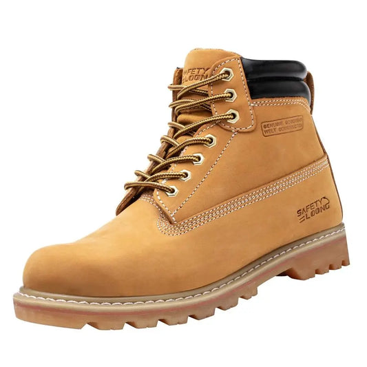 Boots for Men Waterproof Soft Toe Non Slip Comfortable Leather Workboots