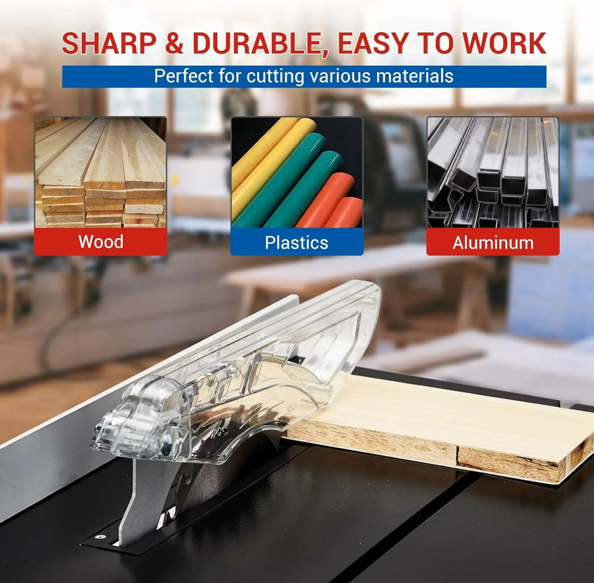 TWISTER.CK 800W Portable 8-Inch Table Saw for Jobsite – 6.7A Copper Motor, 3,576 RPM, 24T Blade – Sliding Miter Gauge, Lightweight Compact Design – Ideal for DIY Woodworking & Furniture Projects – Orange