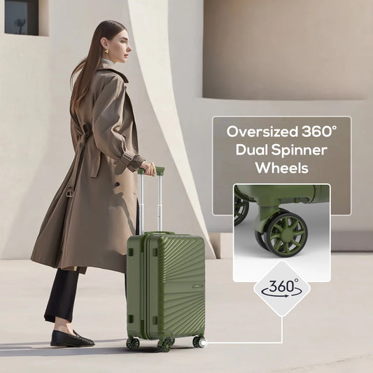 Joyway 6-Piece Travel Luggage Set, Lightweight Durable Suitcase, TSA Lock, Spinner Wheels