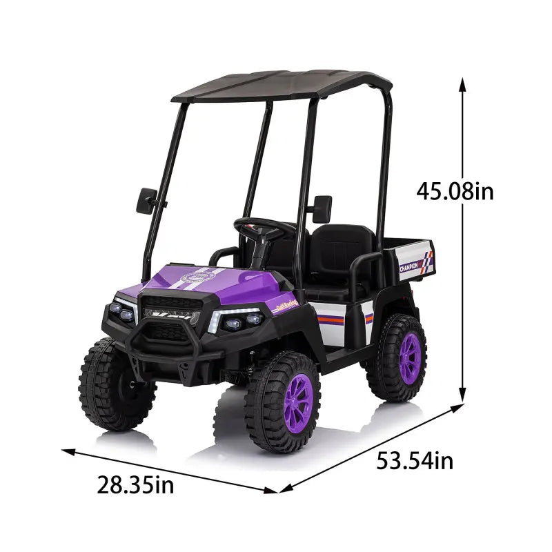 Comfortable Control Delivers Dual Ensures Kids Power Remote Ride Seat 24V XL Kids Electric Ride on Truck w/RC - Spacious 20in Wi