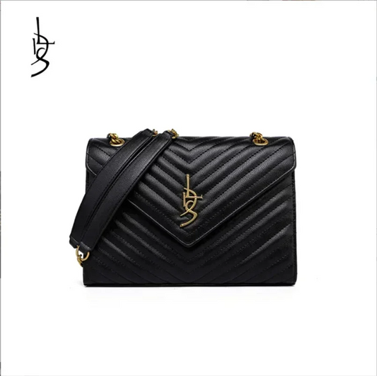Evening Bags Real Authentic Quality Designer LOULOU Bag Large Shoulder chains crossbody clutch bags purses Genuine Calfskin BY3