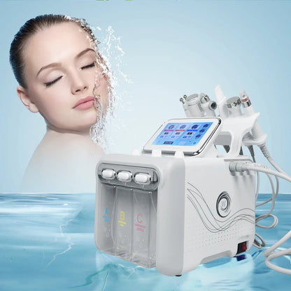 6 in 1 Facial Machine  Hydra Aqua Deep Cleaning Skin Care Device