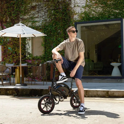 DYU D3F Adult ebike 250W City Ebike 36V10AH Battery Electric Bike 14 Inch Tire Folding E-bike