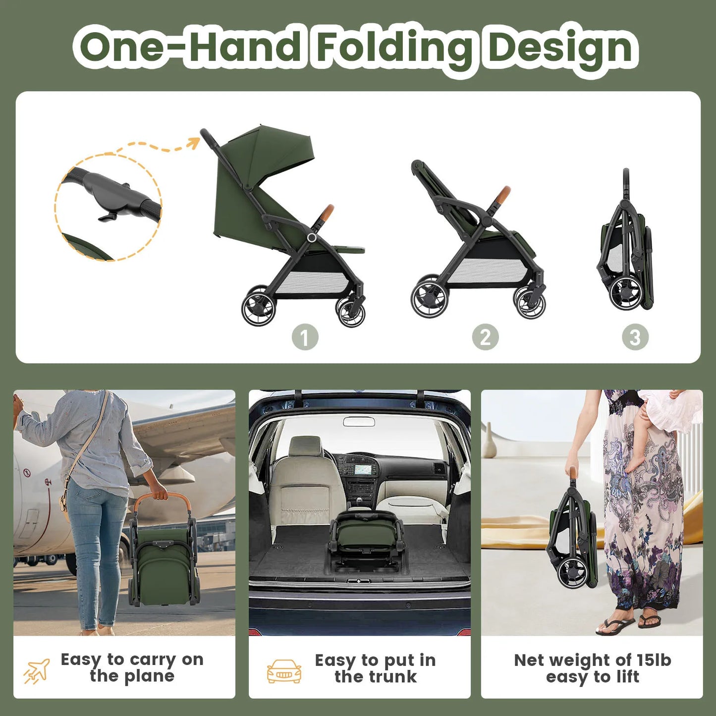 Seat With Folding Cart High quality newborn Lightweight baby car light strollers Baby carri Seat With Folding
