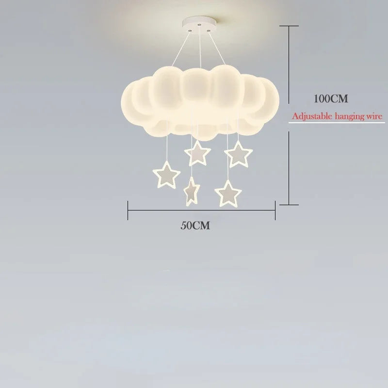 Modern Creative Circular Cloud Acrylic LED Ceiling Lamp Living Room Restaurant Bedroom Children Room Chandelier Home Decor Light