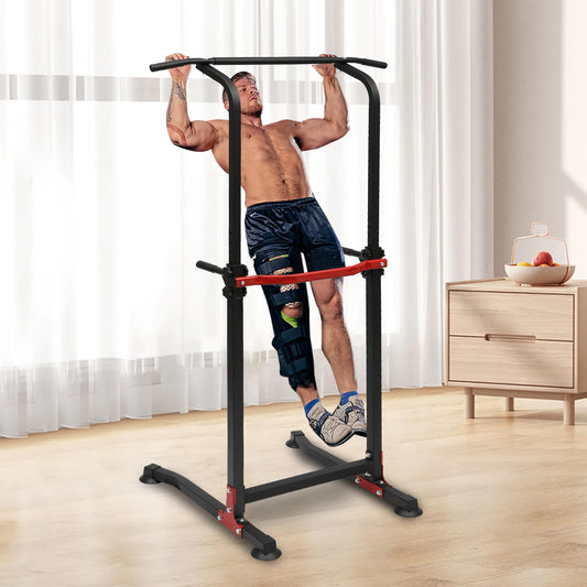 Power Tower Dip Station Pull Up Bar Multi-Function Power Tower Push Up Workout Abdominal Exercise for Home Gym Strength Training
