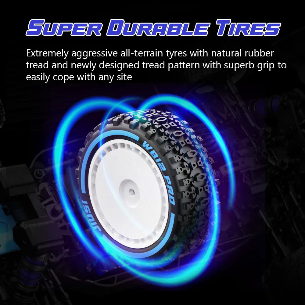 JIUSI WB12 PRO 1:12 Brushless RC Car 80km/h 4WD High Speed Off-road Drift Vehicle 2.4G Remote Control Racing Car Toys As Gift