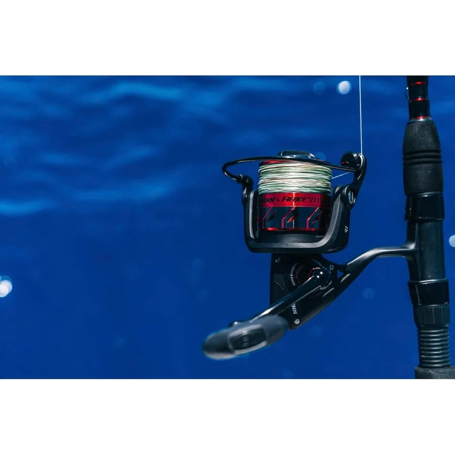 Fierce III Spinning Inshore Fishing Reel Size 2000 with Right or Left Handle Position and 5 Bearings for Smooth Operation in Sa