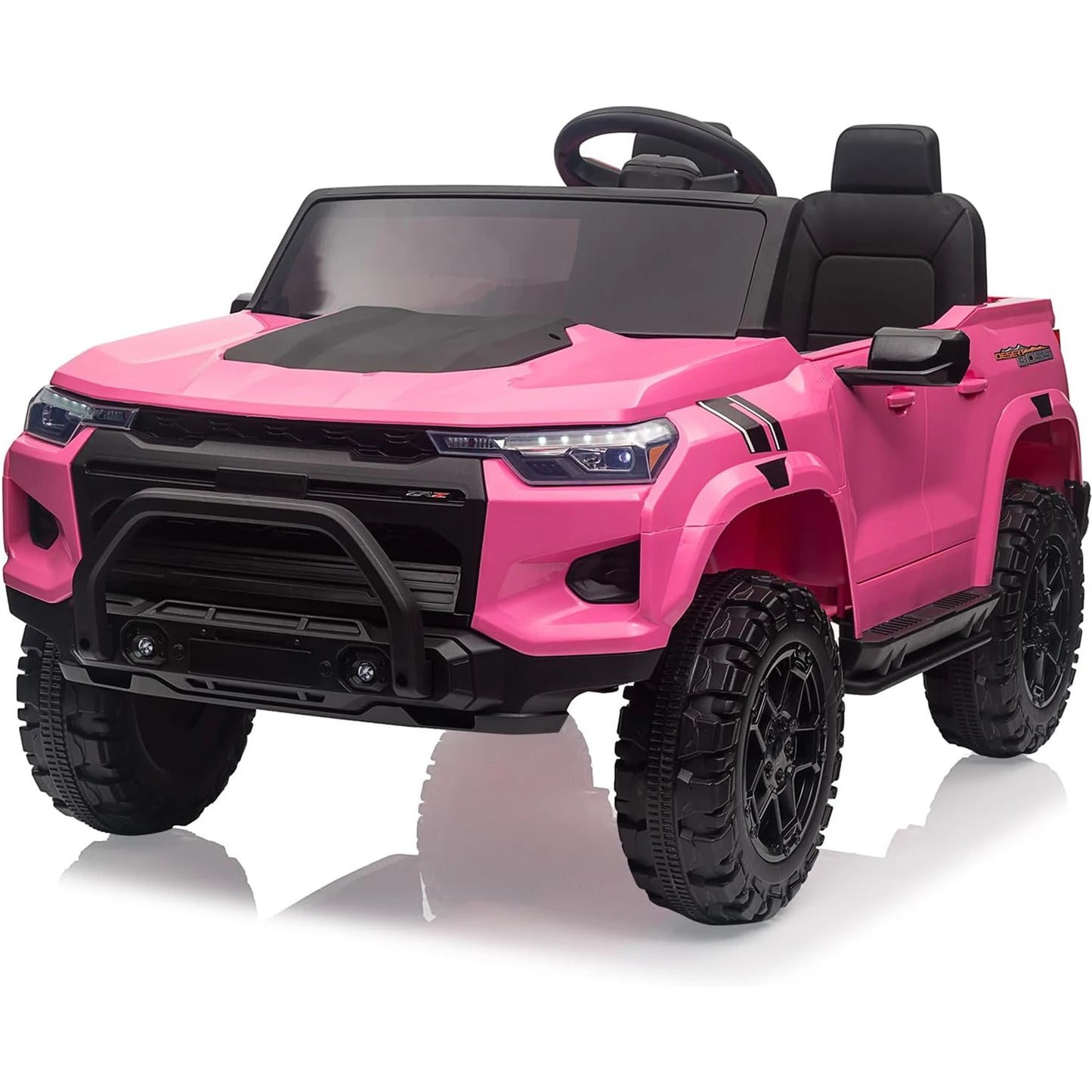 24V 2 Seater Kids Ride On Truck Electric Ride On Car Toy for Toddlers Battery Powered Vehicle with Remote Control, Trunk, Handle