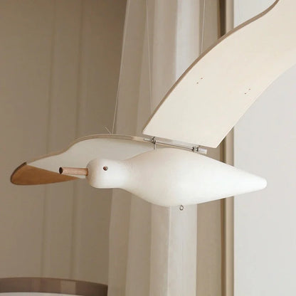 Creative Wall-Mounted Flying Seagull Bird Wooden Bedroom Hotel Art Dreamcatcher Decoration Home DIY Tool