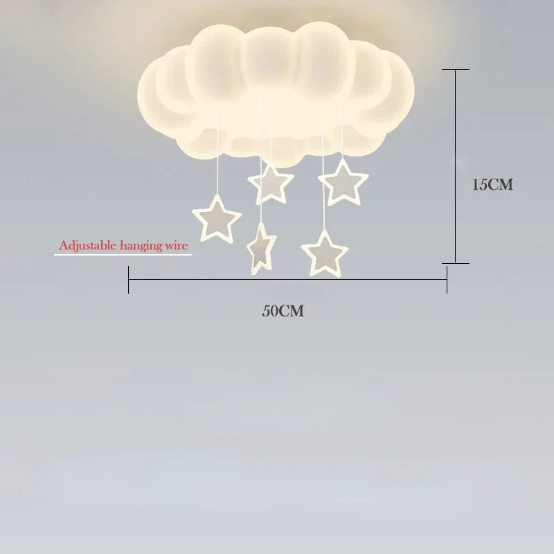 Modern Creative Circular Cloud Acrylic LED Ceiling Lamp Living Room Restaurant Bedroom Children Room Chandelier Home Decor Light