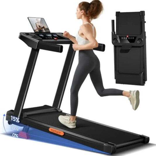 3in1 Portable Treadmill for Home Workouts with 15 Incline Adjustment Foldable Design for Easy Storage 300 Lbs Weight Capacity 3