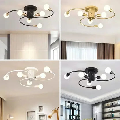 Nordic Minimalist LED Ceiling Lamp Living Room Restaurant Bedroom Children's Room Chandelier Modern Creative Home Decor Lighting