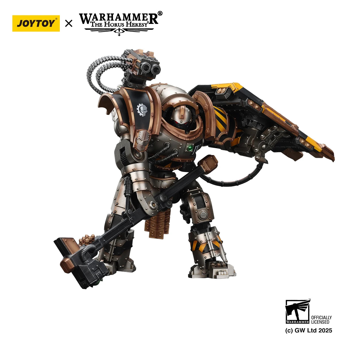 JOYTOY Warhammer 30K 1/18 Action Figure Iron Warriors Iron Circle Domitar-Ferrum Class Battle-automata  Anime Military Model