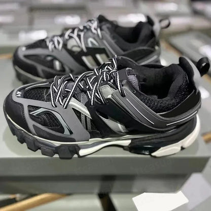 Designer Tracks 3 3.0 Men Women Casual Shoes Paris Triples White Black Pink Grey Beige Sneakers Brand 18ss Tess.S. Gomma